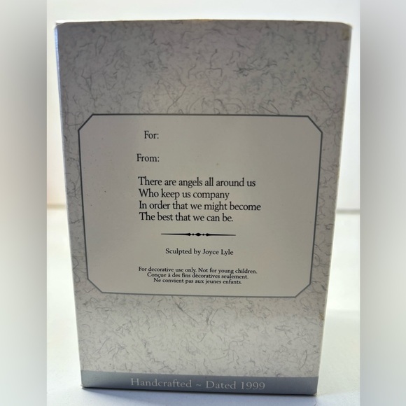 Vintage Hallmark Keepsake Ornament Inspirational Angel World of Wishes 1999 New - Picture 2 of 4